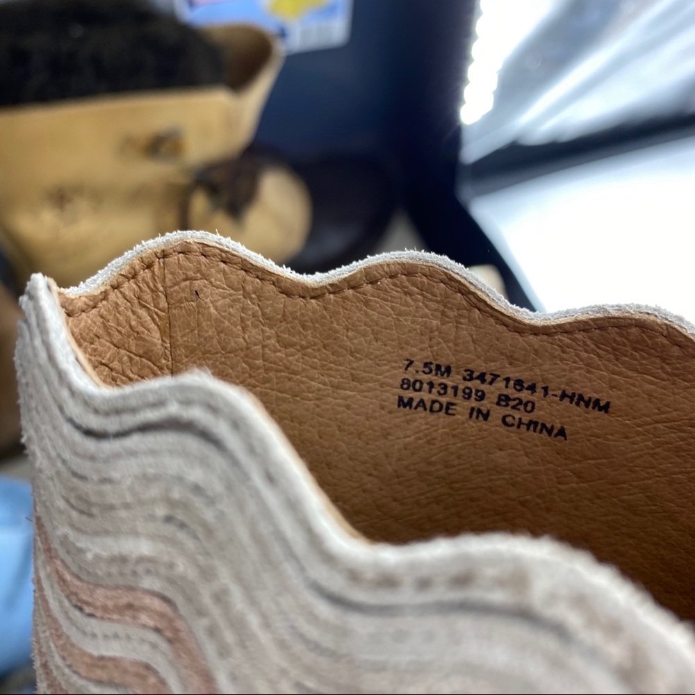 Frye yellow pink retro suede wave miles NEW - Picture 9 of 9